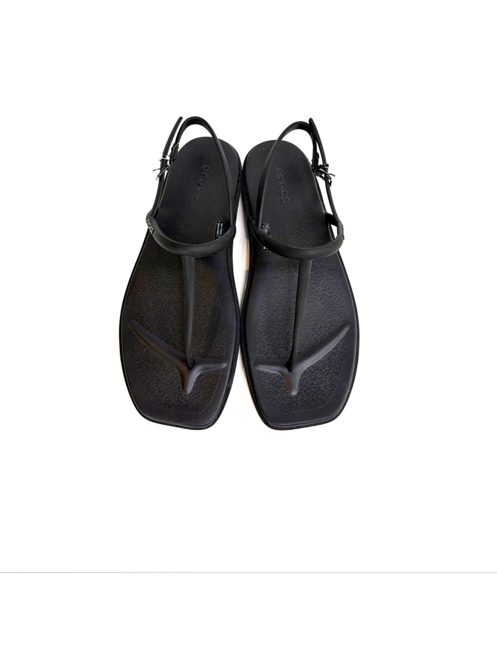 Crocs Miami Thong Sandals in Black Women Size 8 M